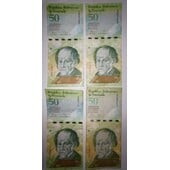 Billete de 50 bs Venezuela Año 2008 2012 2015