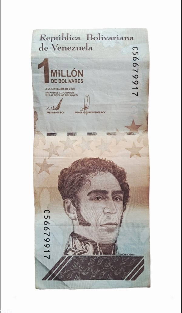 Billete de 1000000 millón de bolívares (2020)