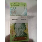 Paca de 100 Billetes sin uso de 50 Bs del 05 noviembre 2015