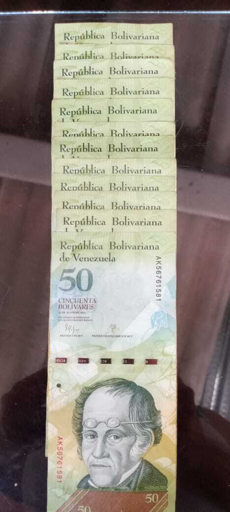 Venta de Billetes de 50 del 2015