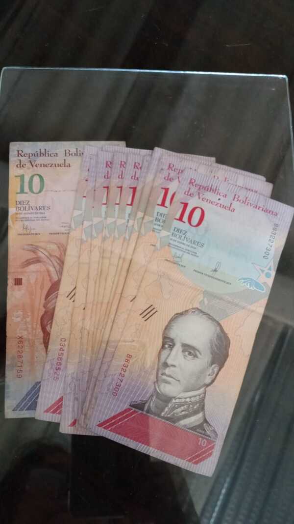 Venta de Billetes de 10Bs del 2018