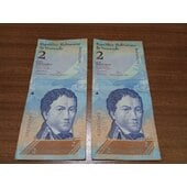 billete de dos bolivares