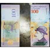 BILLETES 100 BOLIVARES AÑO 2018