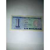 BILLETE 1 BOLIVAR VENEZOLANOS
