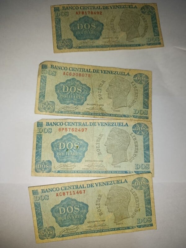 BILLETE 2 BOLIVARES VENEZOLANOS