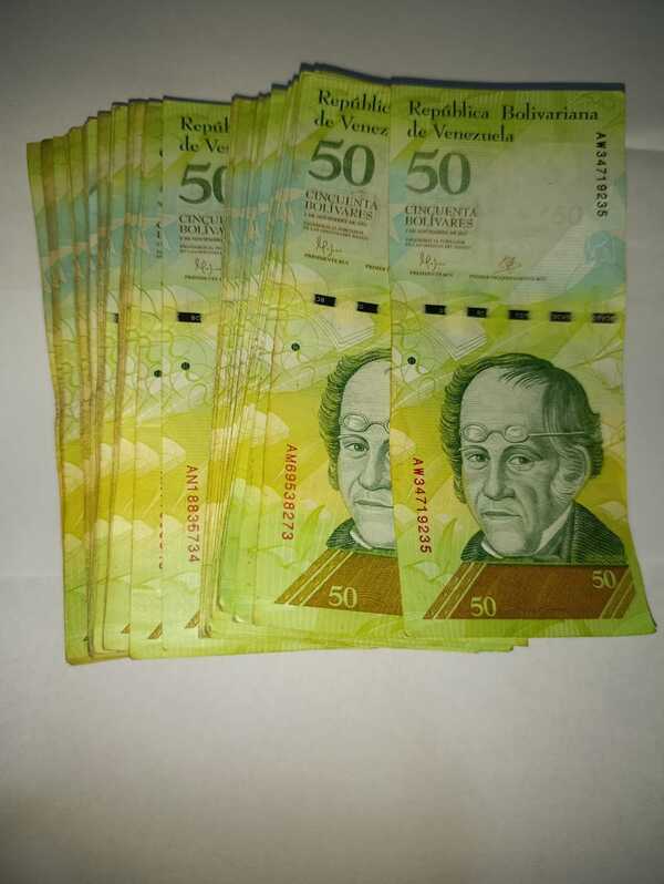 BILLETE 50 BOLIVARES VENEZOLANOS