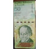 Vendo 02 Billetes de Cincuenta BS año 2015, EN perfecto Estado
