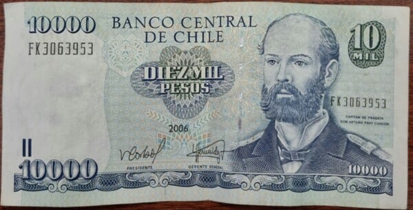 Billete de Chile año 2006