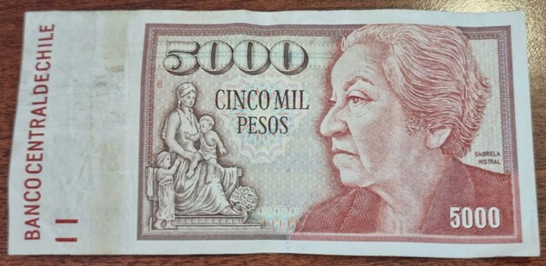 Billete de Chile año 2007