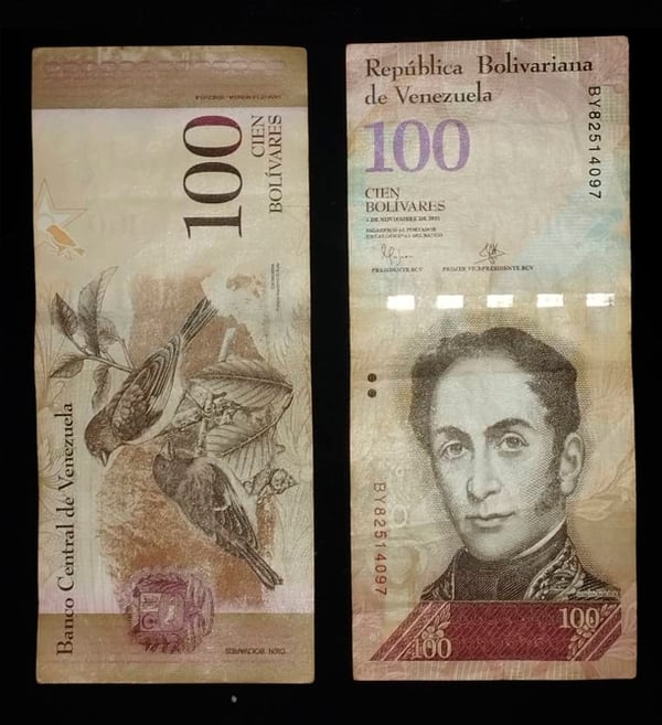 VENDO BILLETE DE 100 BOLIVARES EMISION 2015