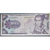 Billete de 10 bolivares Oct 6 de 1981