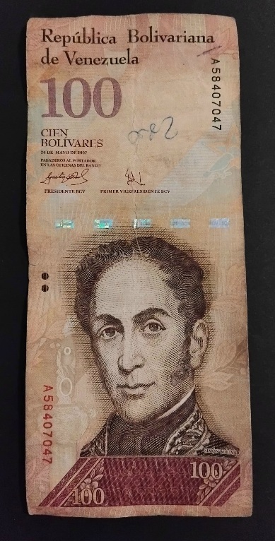 Billete de 100 Bolivares