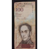 Billete de 100 bolivares