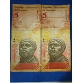 Billte de 5Bs 2009