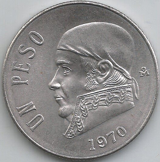 1 Peso México 1970