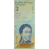 Billete de 2 Bolívares 2017