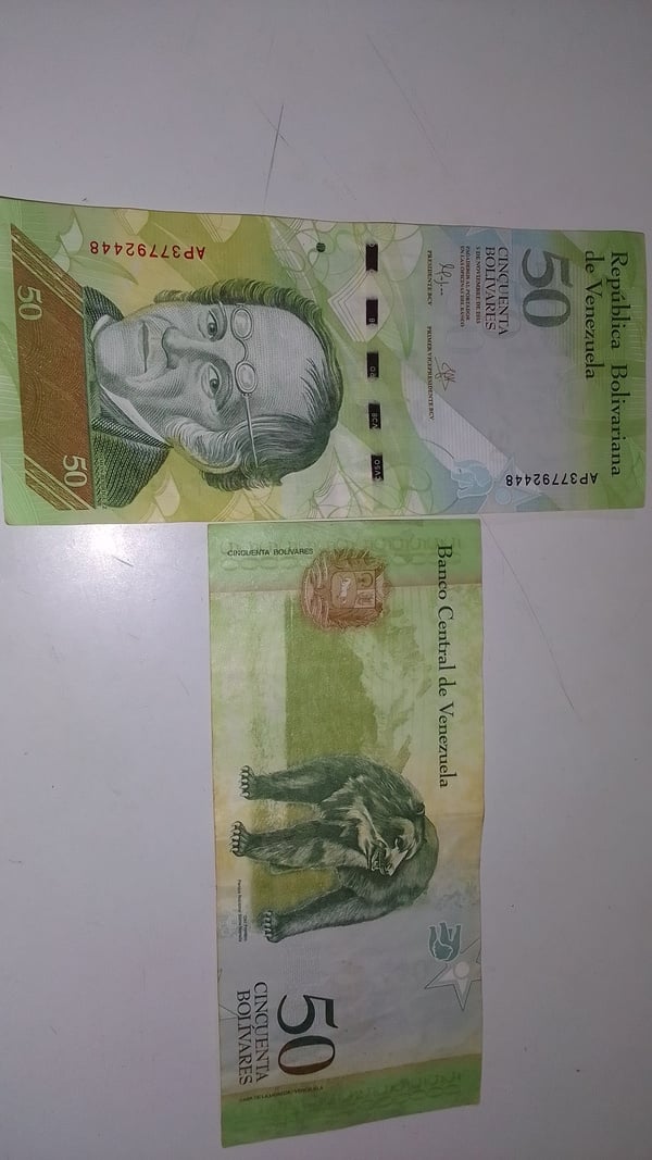 Billetes de 50 venezolanos