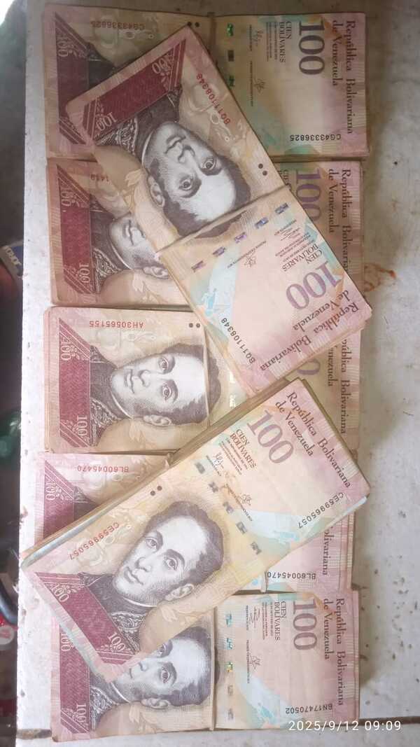 680 billetes de 100bs