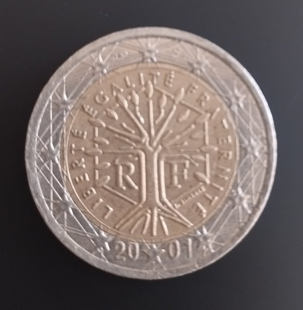 Moneda 2€ Francia 2001