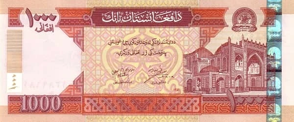 1000 Afghanis