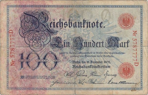 100 Mark Reichsbanknote