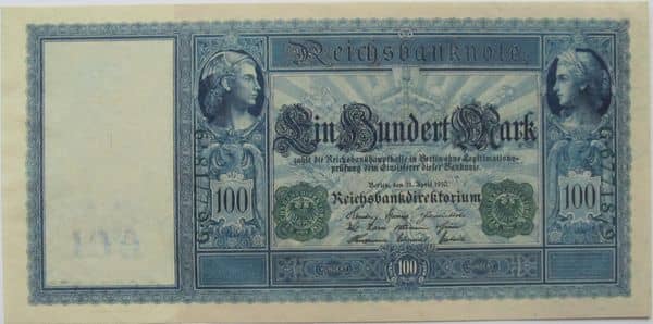 100 Mark Reichsbanknote