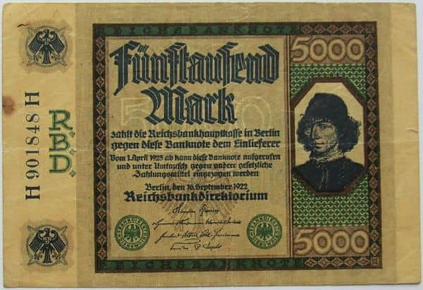 5000 Mark Reichsbanknote