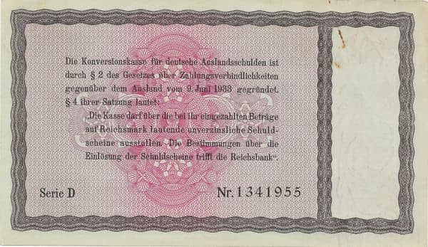 10 Reichsmark Konversionskasse