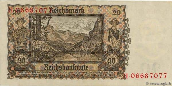 20 Reichsmark Reichsbanknote