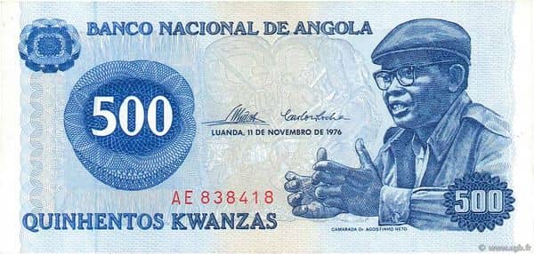 500 Kwanzas (Date of Independence)