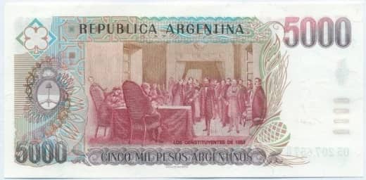 5000 Pesos argentinos