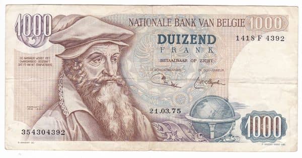 1000 Francs - Mercator