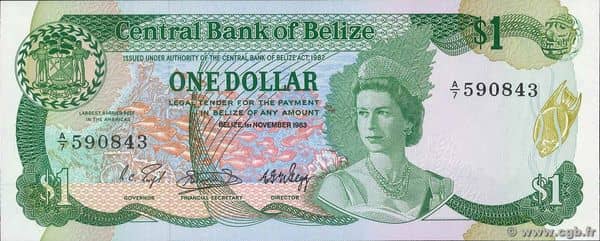 1 Dollar Elizabeth II Central Bank