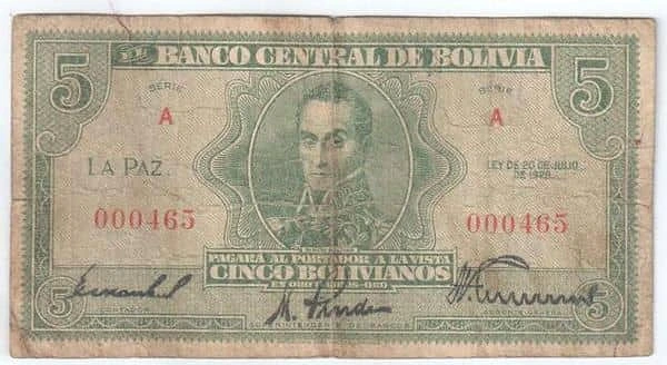 5 Bolivianos