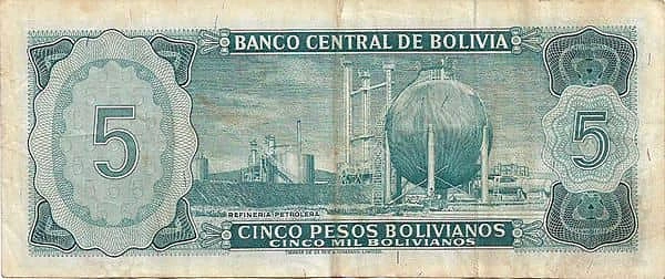 5 Pesos Bolivianos