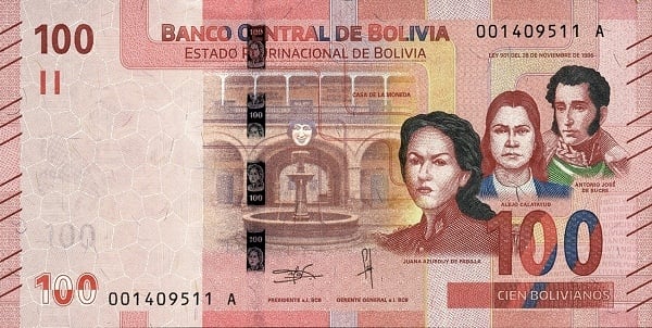 100 boliviani