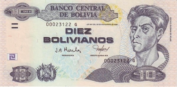 10 boliviani