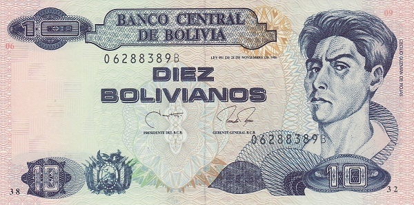 10 boliviani