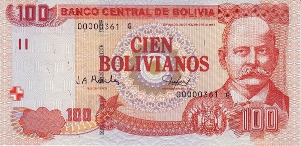 100 boliviani