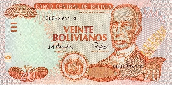 20 boliviani