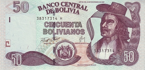 50 boliviani