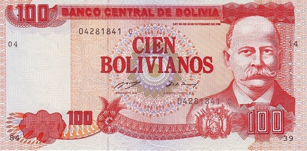 100 boliviani