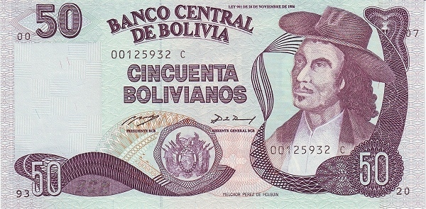 50 boliviani