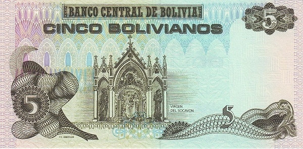 5 boliviani