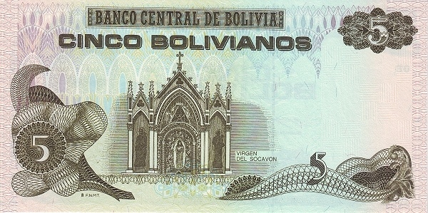5 boliviani