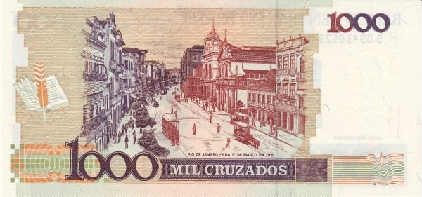 1 croce (sovrastampata su 1000 croci P#213)