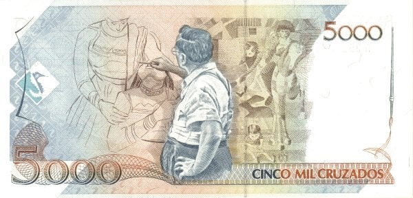 5 crociati (Sovrastampato su 5000 crociati P#214)