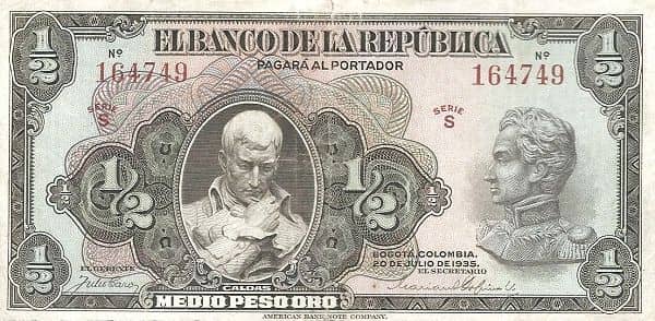 ½ Peso Oro