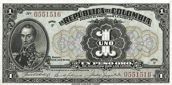 1 Peso Oro