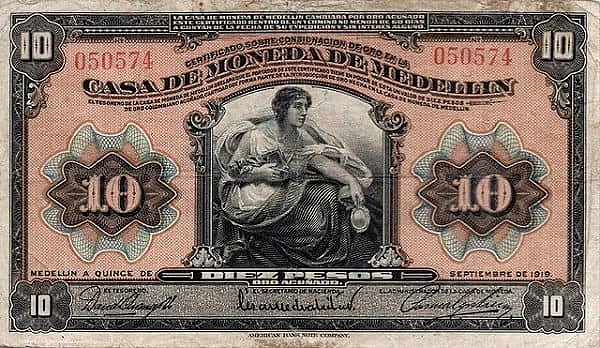 10 Pesos Overprint